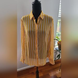 Yellow Striped blouse